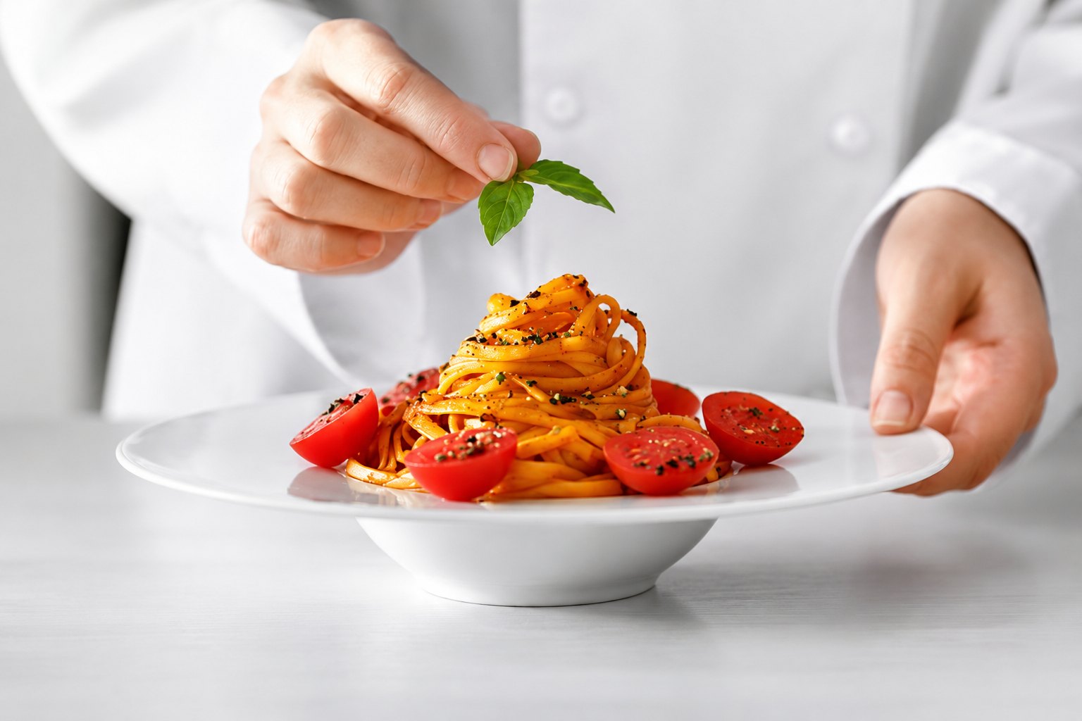 Risto Hub — impiattamento in cucina professionale